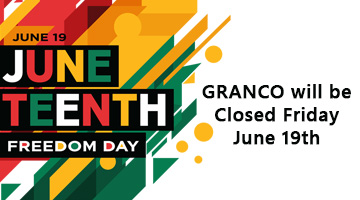 GRANCO will be Closed Friday June 19th