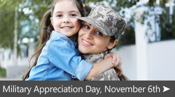 Military Appreciation Day, November 6th