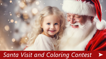 Santa Visit and Coloring Contest